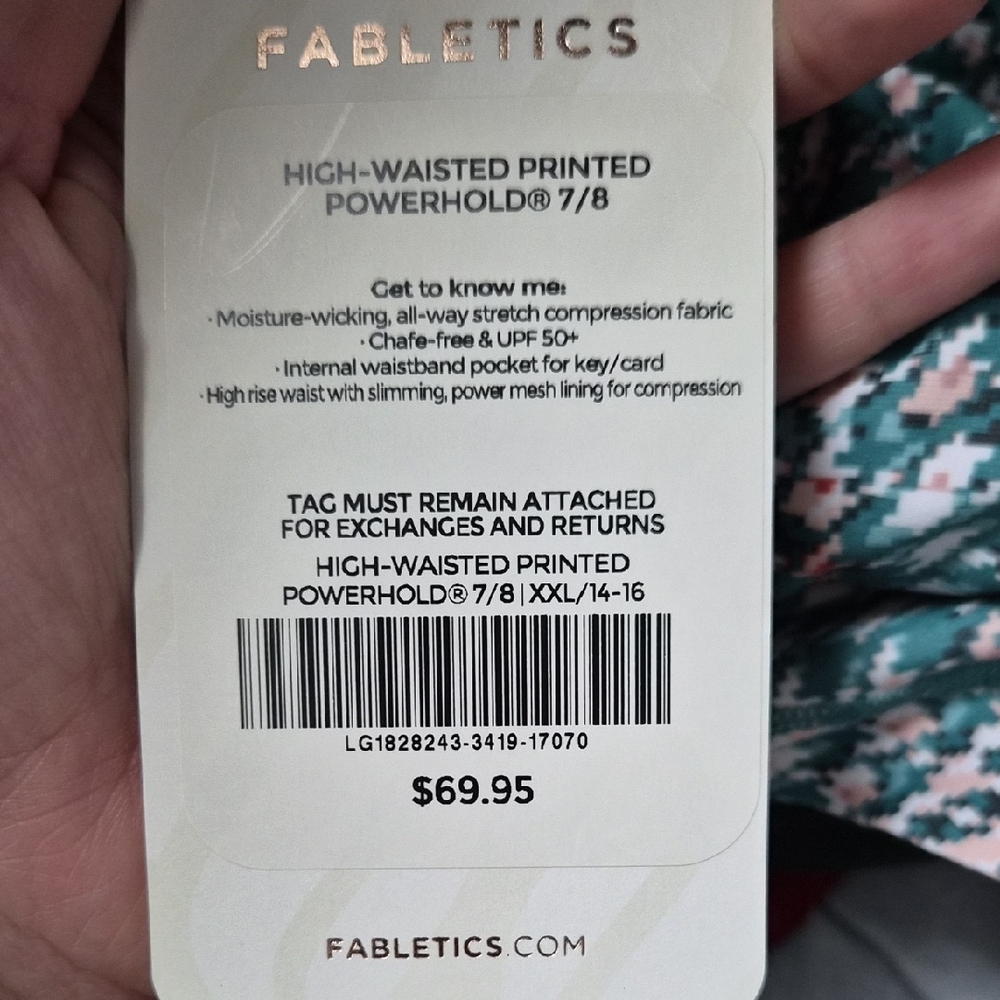 Fabletics Multicolor Patterned Leggings - Picture 4 of 4